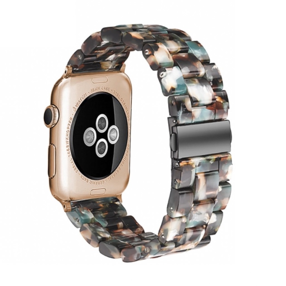 NEW Tortoise Shell Teal Resin Apple Watch Band